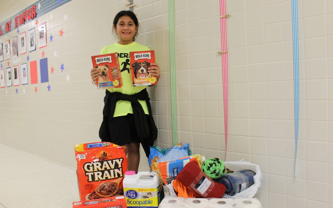 5th grader spearheads campaign for furry friends at Winnie Berry Humane Society