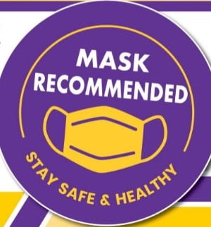 Masks are strongly suggested at school!