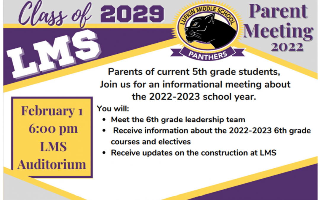 Attention 5th Grade Parents!