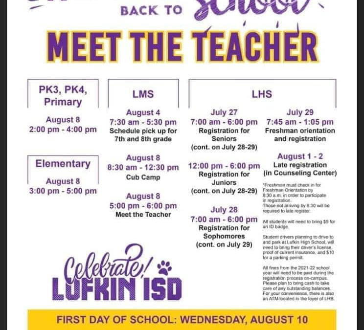 Meet the Teacher August 8