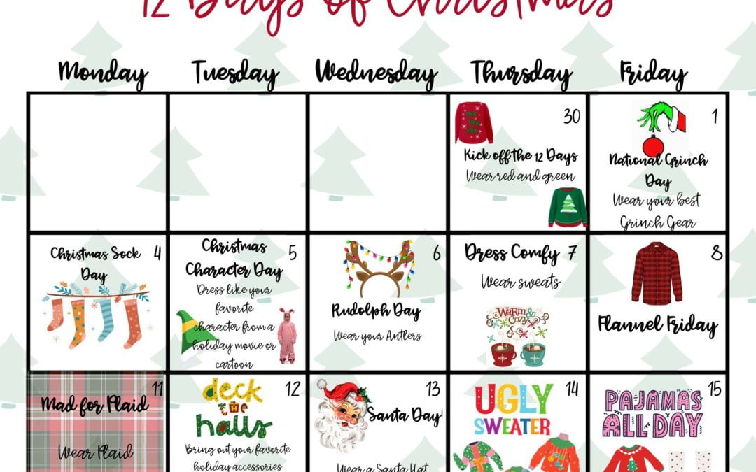 Brookhollow’s 12 Days of Christmas! – Begins November 30, 2023
