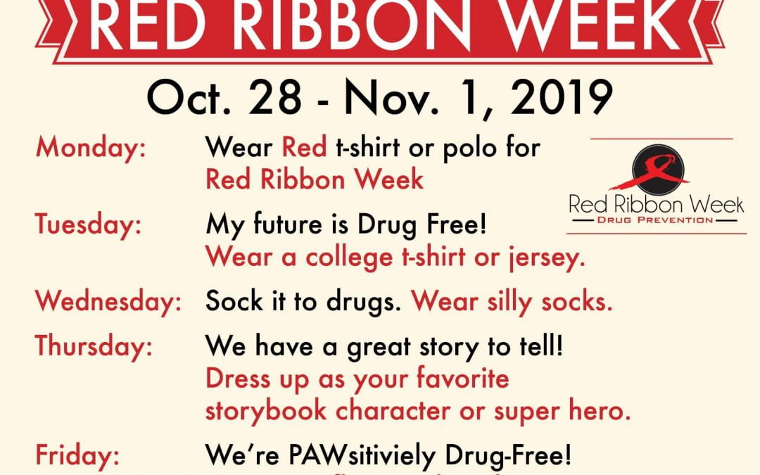 Join in on the Red Ribbon Week Fun! October 28-November 1
