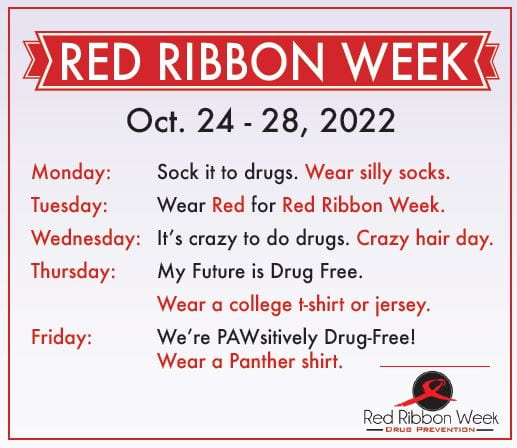 Red Ribbon Week is 10/25-10/28!