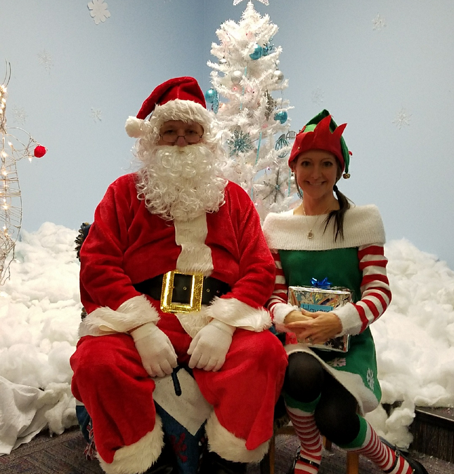 December 7th brought Santa and an Elf to Garrett Primary!