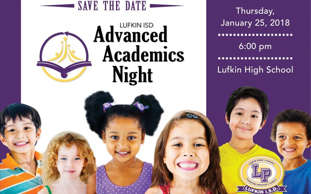 Save the Date: Advanced Academics Night – January 25, 2018