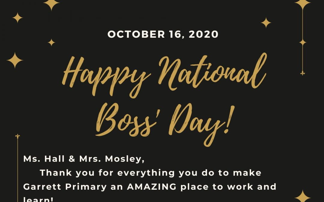Boss’ Day is October 16!