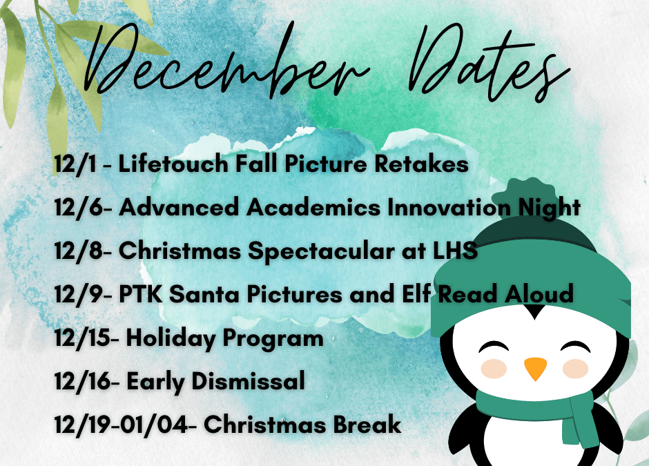 December’s Upcoming Events
