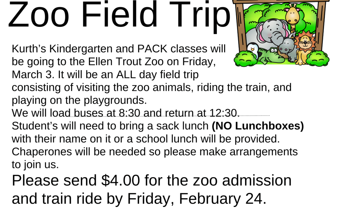PACK and Kindergarten Field Trip