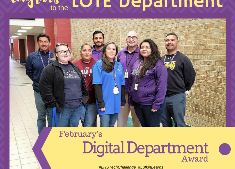 LHS LOTE Department earns the digital award for February