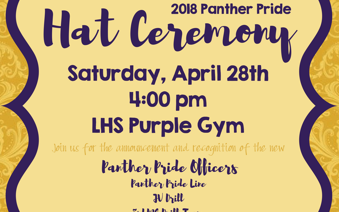 Join us for Panther Pride’s Hat Ceremony
