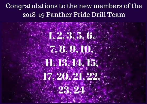 Congratulations to the 2018-19 Panther Pride Line