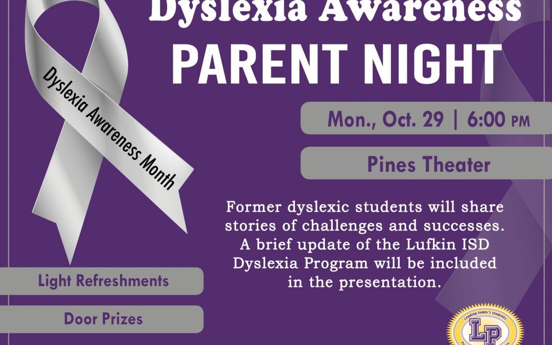 LISD Dyslexia Awareness Parent Night