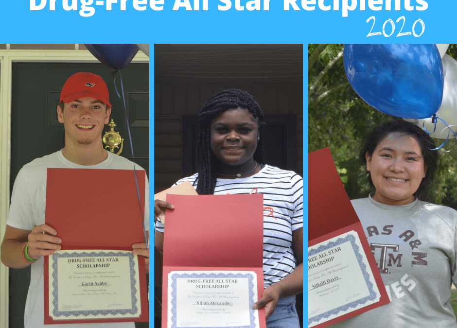 Drug-Free All Star Scholarship Recipients
