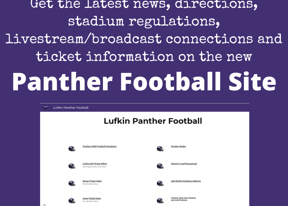 New Panther Football Site