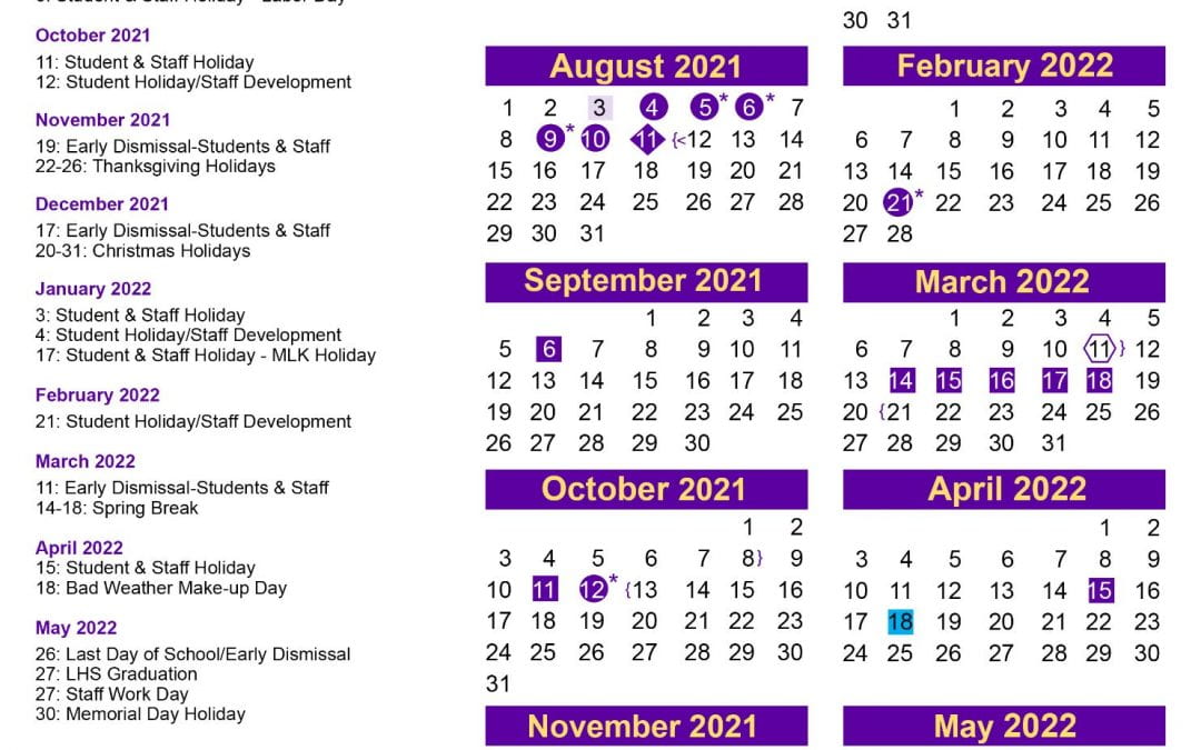 Lewisville Isd Calendar 2022 23 2021-22 Lisd Calendar Released | Lufkin High School