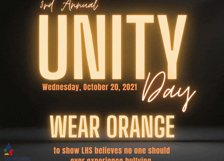 Wear orange for Unity Day on Wednesday, Oct. 20