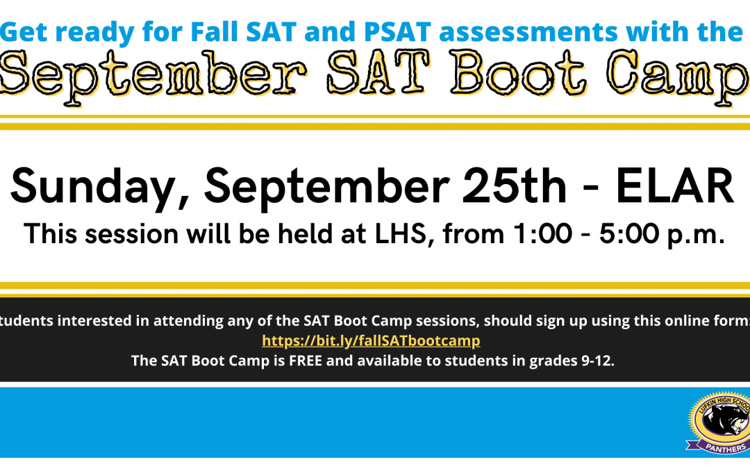 Fall SAT/PSAT Boot Camp