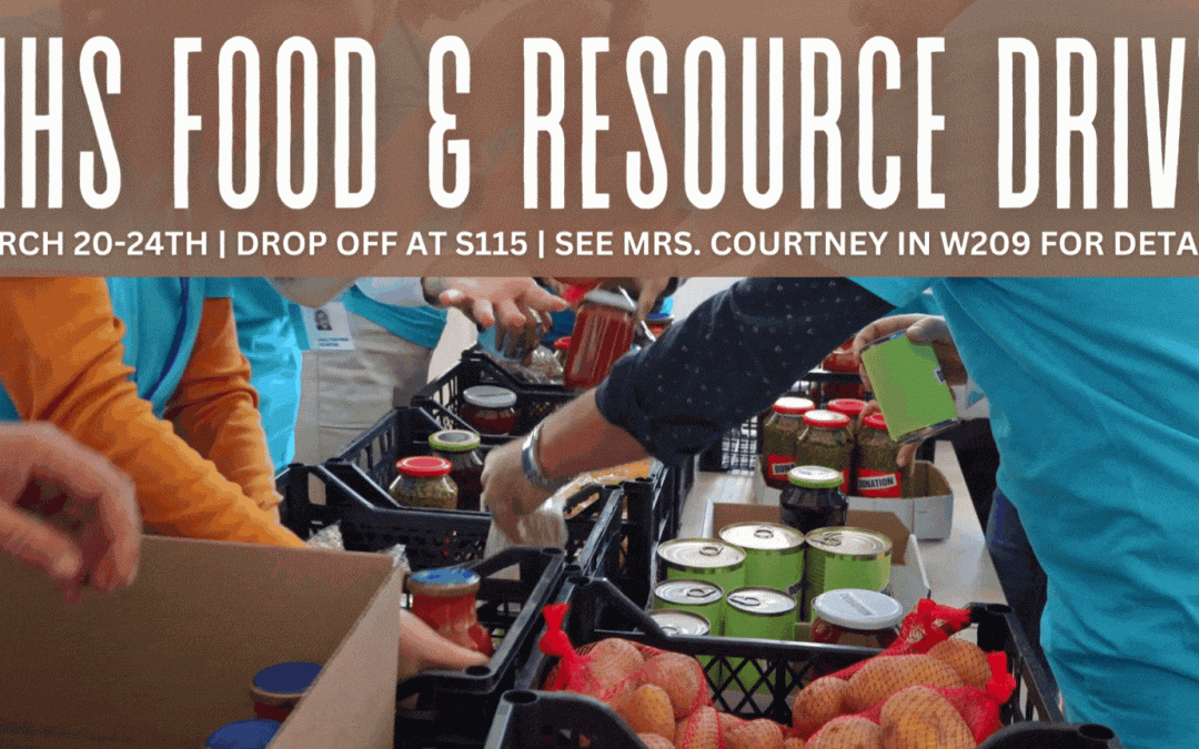 National Honor Society to Host Food and Resource Drive