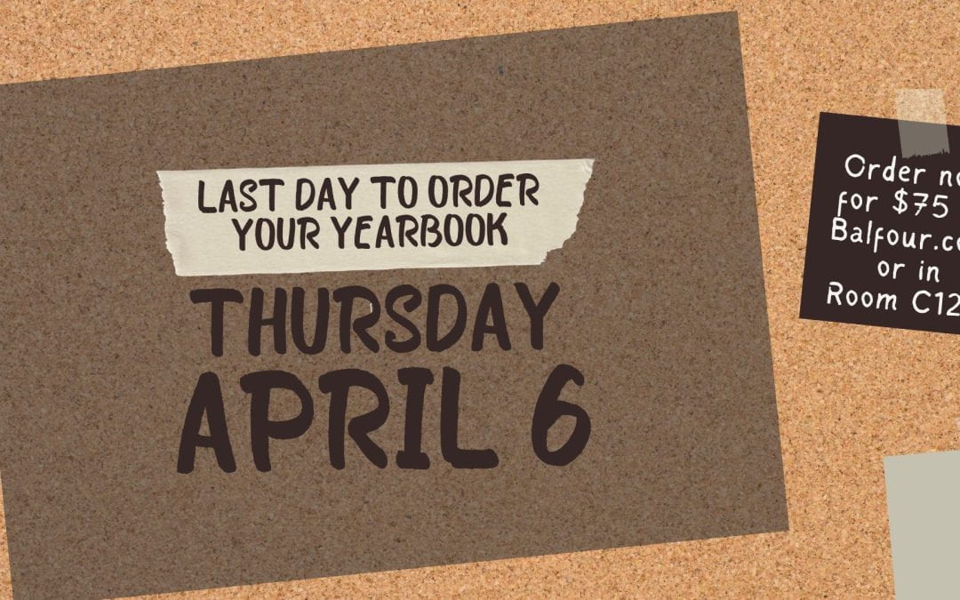 Thursday is the last day you can pre-order a 2022-23 LHS yearbook!