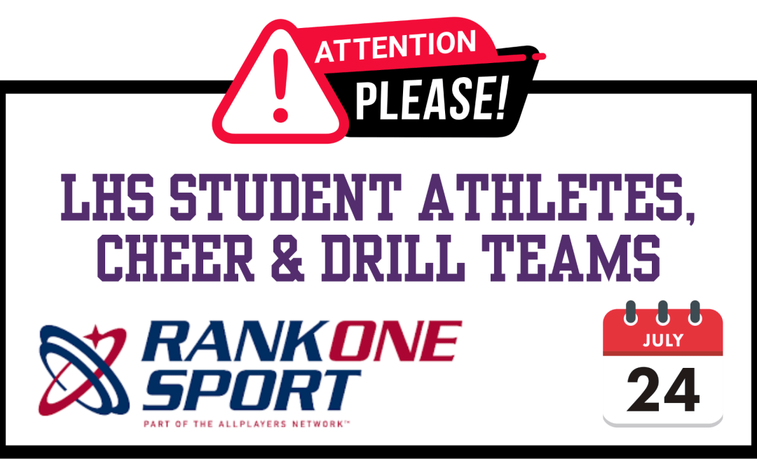 Rank One for Student Athletes, Cheer & Drill Teams – Due 7/24/23