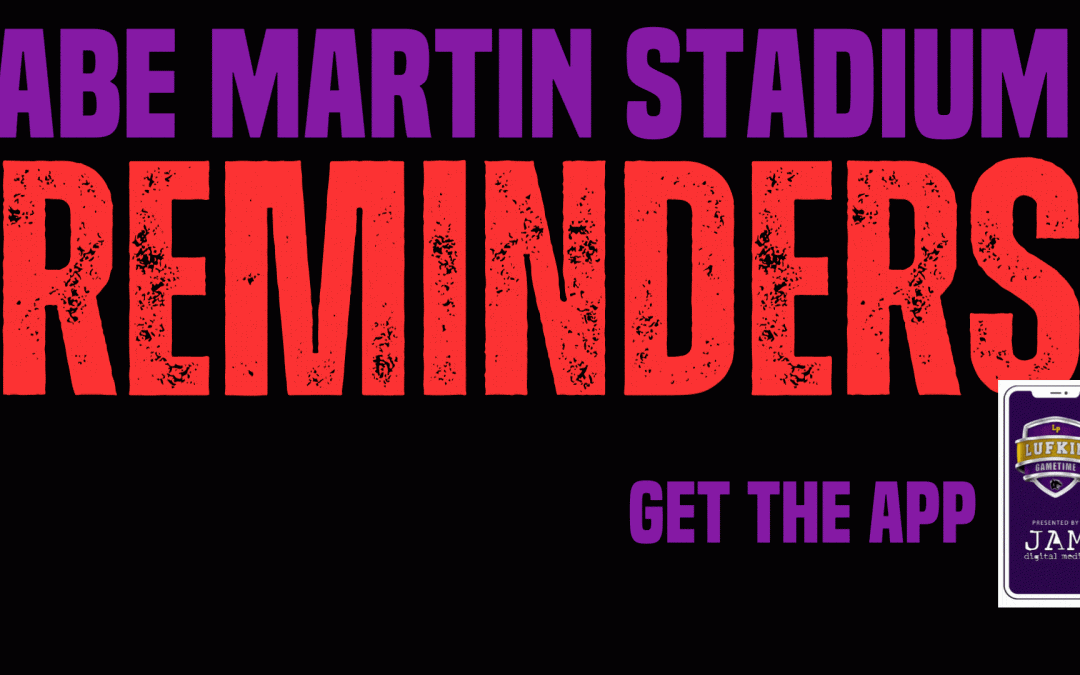 Abe Martin Stadium Safety and Conduct Reminders, and App Info