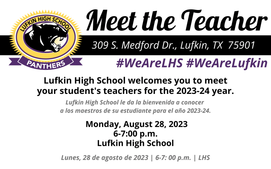 Lufkin High School’s Meet the Teacher