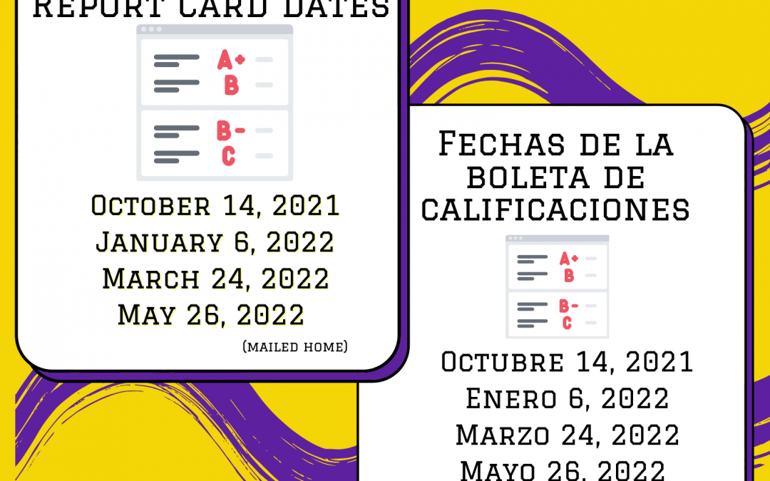 📋Report Card Dates