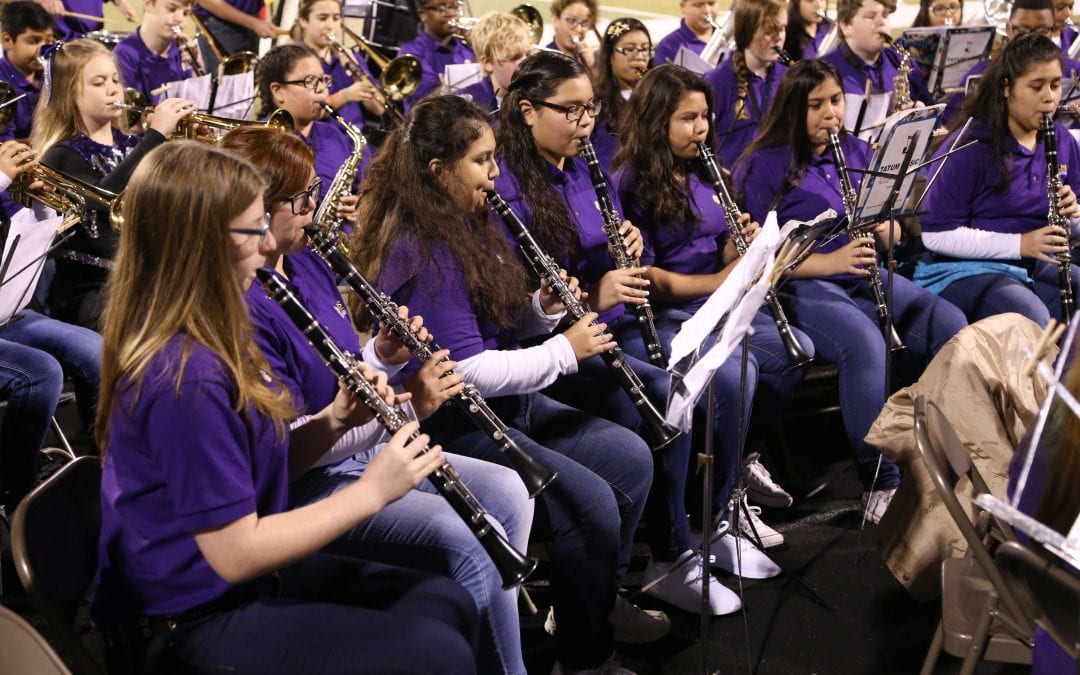 Lufkin Middle School Band information for start of 2018-19 school year