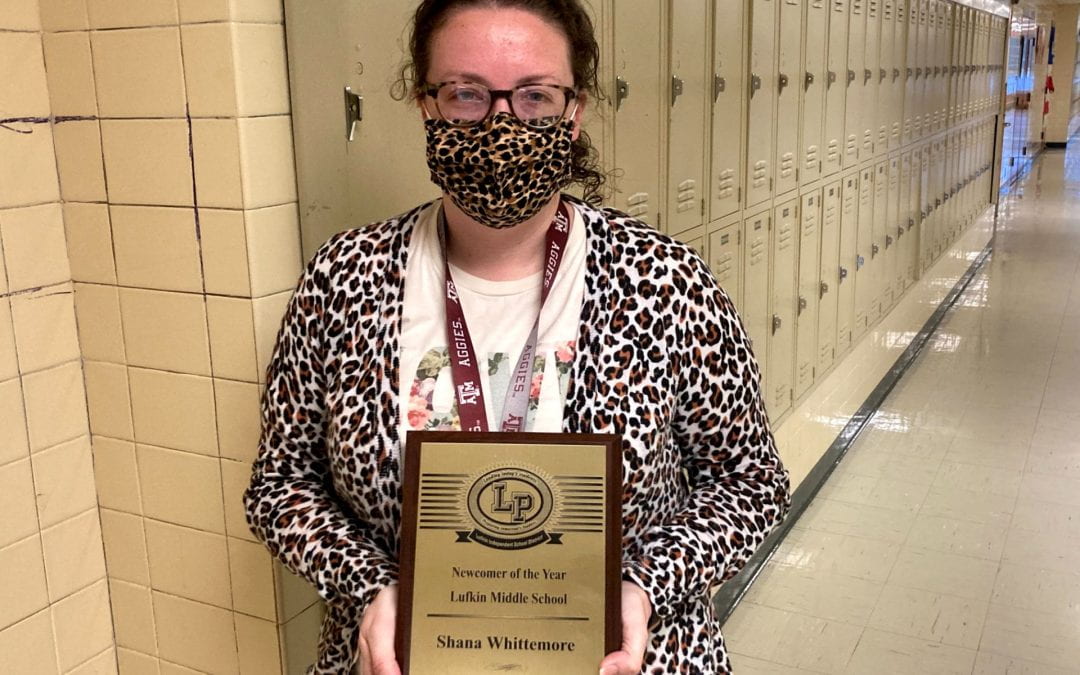 Congratulations to our LMS Newcomer Teacher of the Year Shana Whittemore!