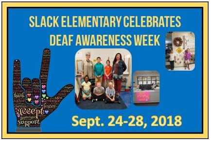 Deaf Education Week Sept. 24-28, 2018