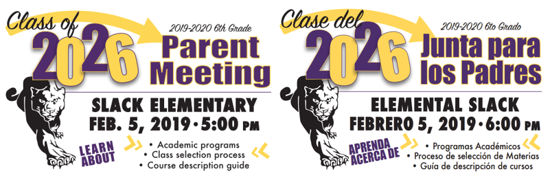 Class of 2026 Parent Meeting February 5, 2019