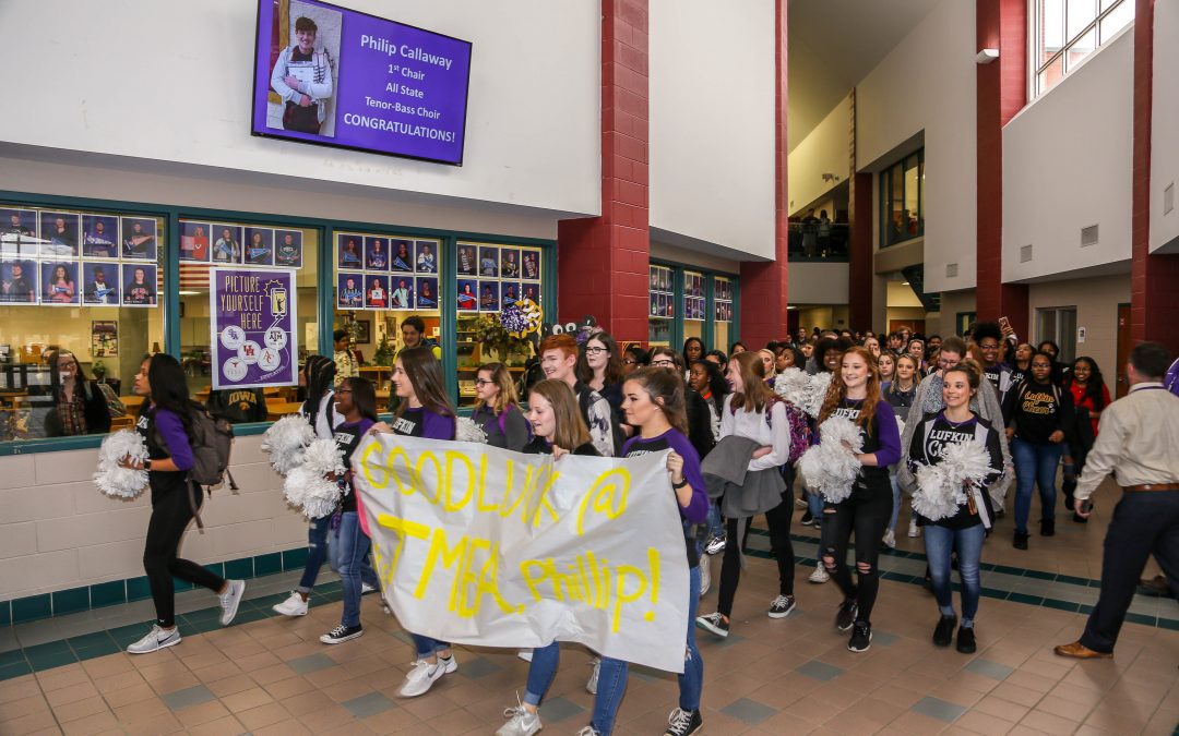 LHS Students and Staff Send Off Choir Student to State Competition