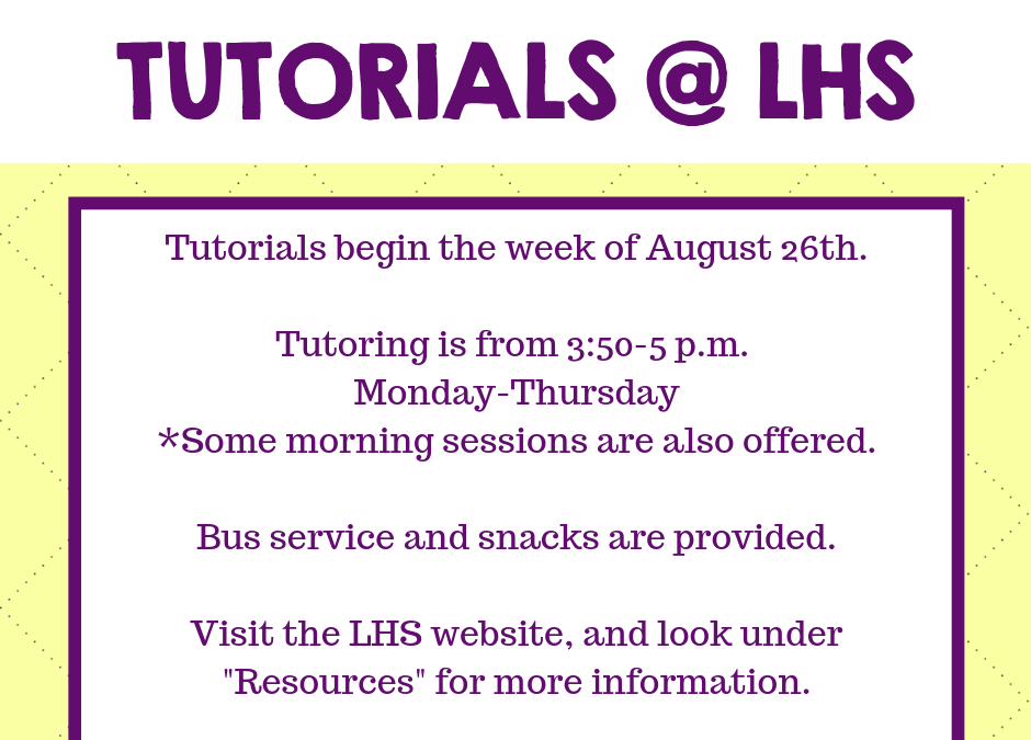 LHS Tutorials Now Available