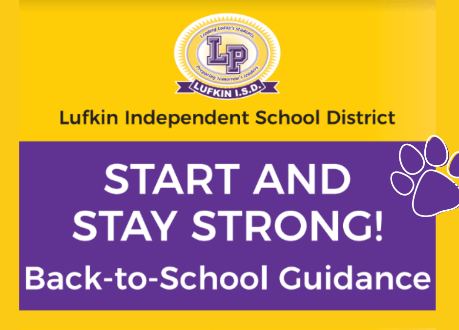 Start and Stay Strong:  District Back-to-School Guidance