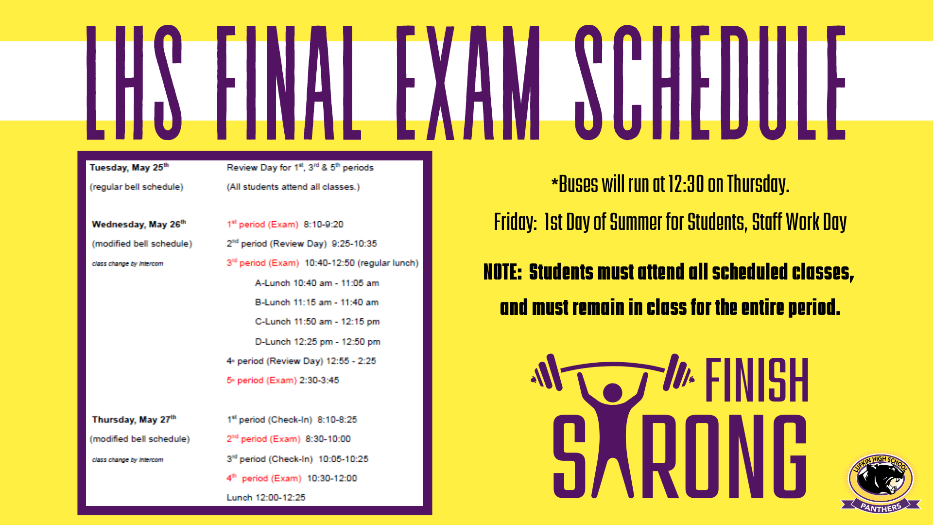 Msoe Final Exam Schedule