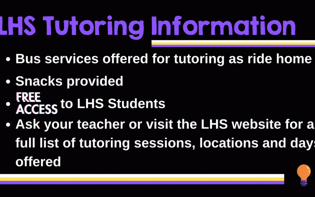 Free Tutoring for LHS Students