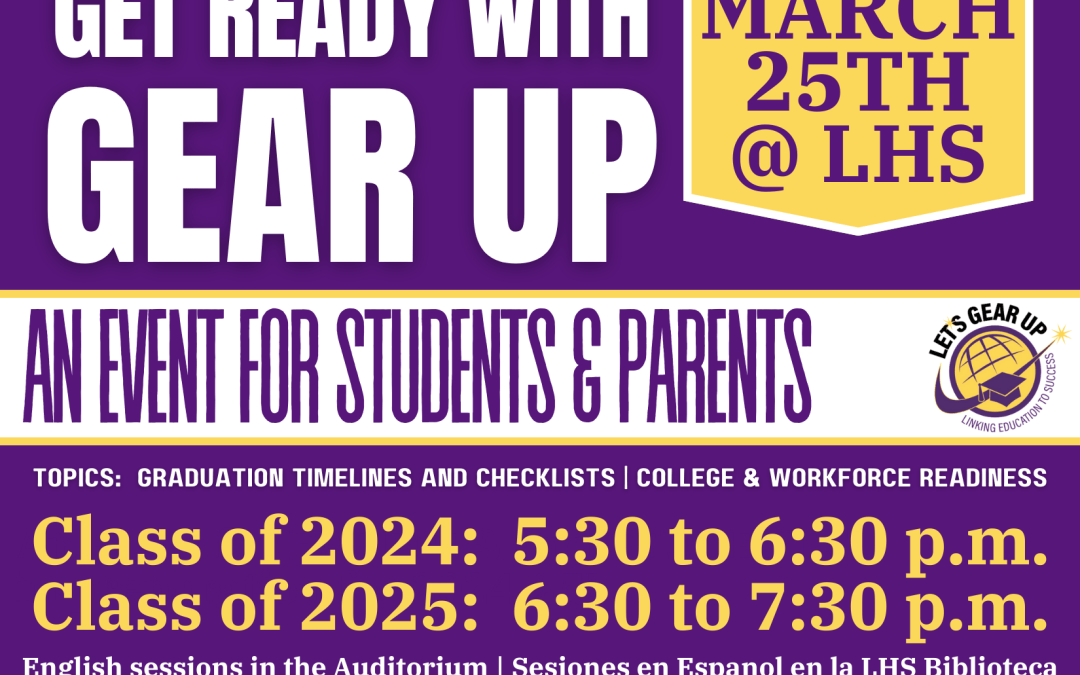 Juniors and Seniors:  Get Ready with GEAR UP!
