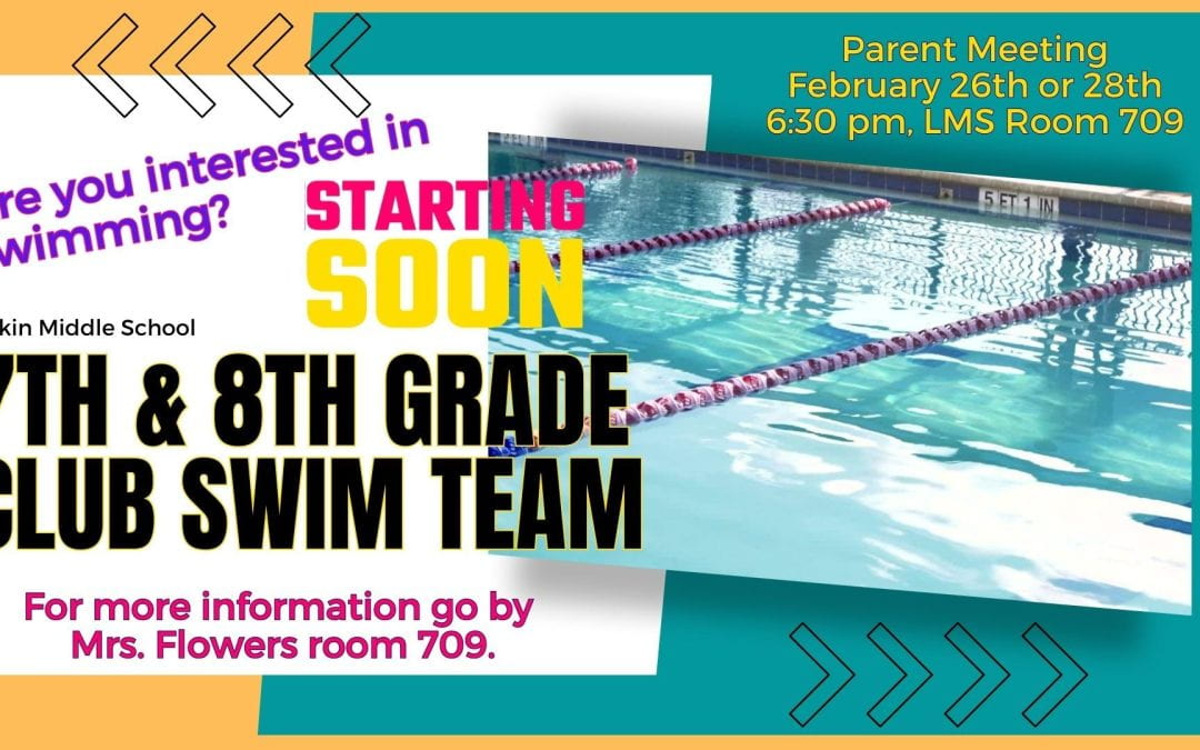 🏊‍♂️💦7th & 8th Grade Swim Team🏊‍♂️💦
