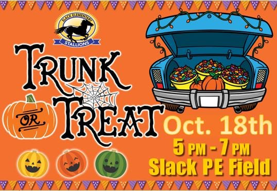 Trunk-or-Treat will be October 18, 2018