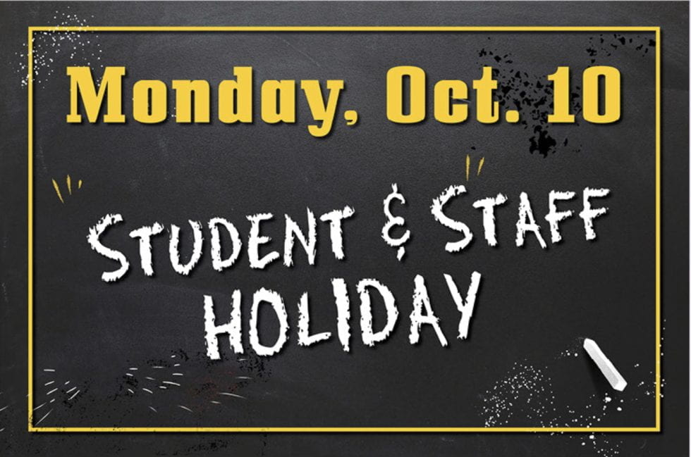 Student & Staff Holiday